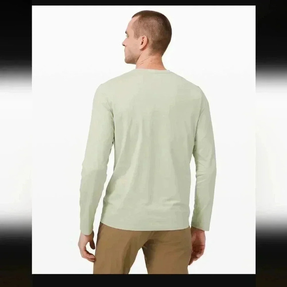 Lululemon The Fundamental Long Sleeve Henley Green Fern - Picture 2 of 4